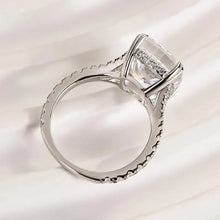 Classic Sterling Silver Cushion Cut Engagement Ring