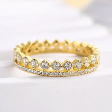 Opulent 925 Sterling Silver Round Cut Wedding Ring