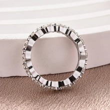 Exquisite 925 Sterling Silver Round Cut Wedding Ring