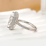 Luxurious Three Stone Marquise Cut 3.0ct Engagement Ring In Sterling Silver