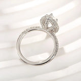 Luxurious Three Stone Marquise Cut 3.0ct Engagement Ring In Sterling Silver