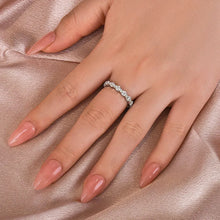 Exquisite 925 Sterling Silver Round Cut Wedding Ring