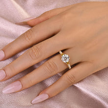 Solarii Moissanite 3.0ct Bow Base Design Sterling Silver Engagement Ring