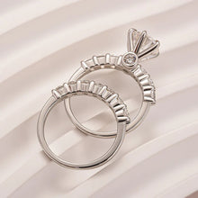 Solarii New Arrived 3.0ct Round Cut Moissanite Wedding Ring Set