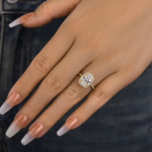 Gorgeous Oval Cut 2.3ct Halo Design Engagement Ring In Sterling Silver