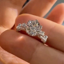 Solarii Vintage Moissanite 1.0ct Round Cut  925 Sterling Silver Engagement Ring[SALE]