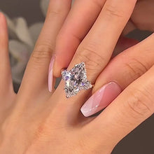 Sparkling Marquise Cut 925 Sterling Silver Engagement Ring