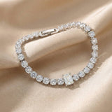 Gorgeous Emerald Cut Bracelet For Women In Sterling Silver