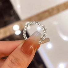 925 Sterling Silver Cushion Cut Wedding Band