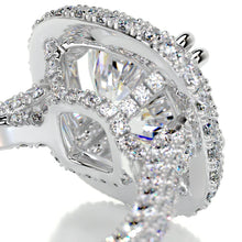 Refined Solarii Moissanite 3.0ct Round Cut 925 Sterling Pave Engagement Ring