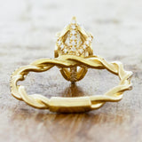 Chic Twist Design Marquise Cut 3.0ct Engagement Ring In Sterling Silver