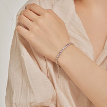 Regal Emerald Cut Bracelet for Women, Accented with Pink, Ruby, Aquamarine, and Yellow Stones