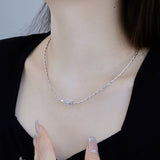 Lock Clasp Necklace in 925 Sterling Silver