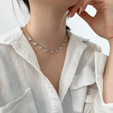 Leaf Design  Necklace in 925 Sterling Silver