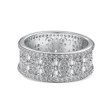 Marquise Cut Eternity Wedding Band in 925 Sterling Silver