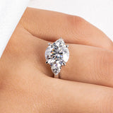 Timeless Brilliance Moissanite Engagement Ring