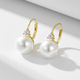 Timeless Pearl Earrings In Sterling Silver For Woman