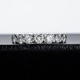 Solarii Moissanite 4.8ct Round Cut & Heart Cut Full Eternity Ring 925 Sterling Silver Wedding Band