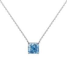 Princess Cut Pendant Necklace in 925 Sterling Silver