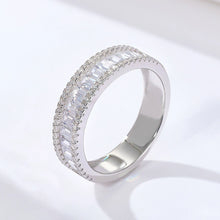 Sculpted Round Cut 2.0ct Pave Ring Sets In Sterling Silver