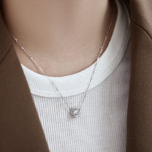 Round Cut Pendant Necklace In 925 Sterling Silver