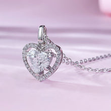Elegant Heart Cut 1.5ct 925 Sterling Silver Necklace