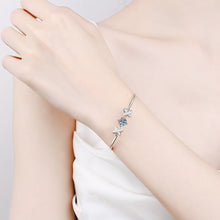 Gorgeous round cut moissanite bracelet, rhodium plated, 925 sterling silver