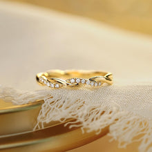 Twist Design 925 Sterling Silver Wedding Band