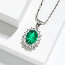 Moissanite 1.0ct Oval Cut Box Chain 925 Sterling Silver Necklace