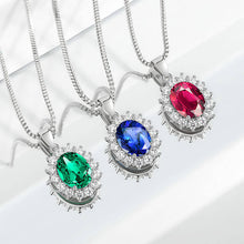 Moissanite 1.0ct Oval Cut Box Chain 925 Sterling Silver Necklace