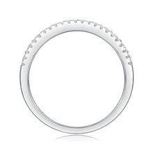Solarii Moissanite 3.5ct Round Cut Eternity Ring 925 Sterling Silver Wedding Band