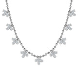 Leaf Design  Necklace in 925 Sterling Silver