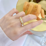 925 Sterling Silver Round Cut Halo Design Eternity Wedding Ring