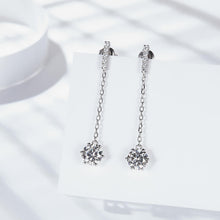 Solarii Moissanite  Round Cut 925 Sterling Silver 1.0ct*2P  Earrings