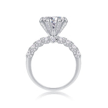 Solarii Moissanite Round Cut  925 Sterling Silver Engagement Ring