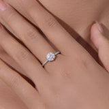 Elegant Moissanite Round Cut 1.2ct Engagement Ring