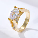 Solarii New Arrived 5.0ct Oval Cut Engagement Ring