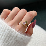 Stylish 925 Sterling Silver Pear Cut Pink Stone Engagement Ring