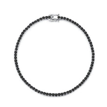 Round Cut Simulated Diamonds and Colored Gemstone Tennis Bracelet in Sterling Silver