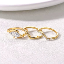 Gorgeou Marquise Cut 1.0ct 3PC Ring Set In Sterling Silver