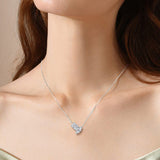 Solarii Moissanite 2.0ct & 1.0ct Marquise Cut & Radiant Cut  925 Sterling Silver Necklace