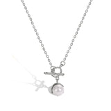 925 Sterling Silver Pearl Pendant Necklace