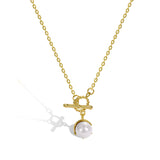 925 Sterling Silver Pearl Pendant Necklace