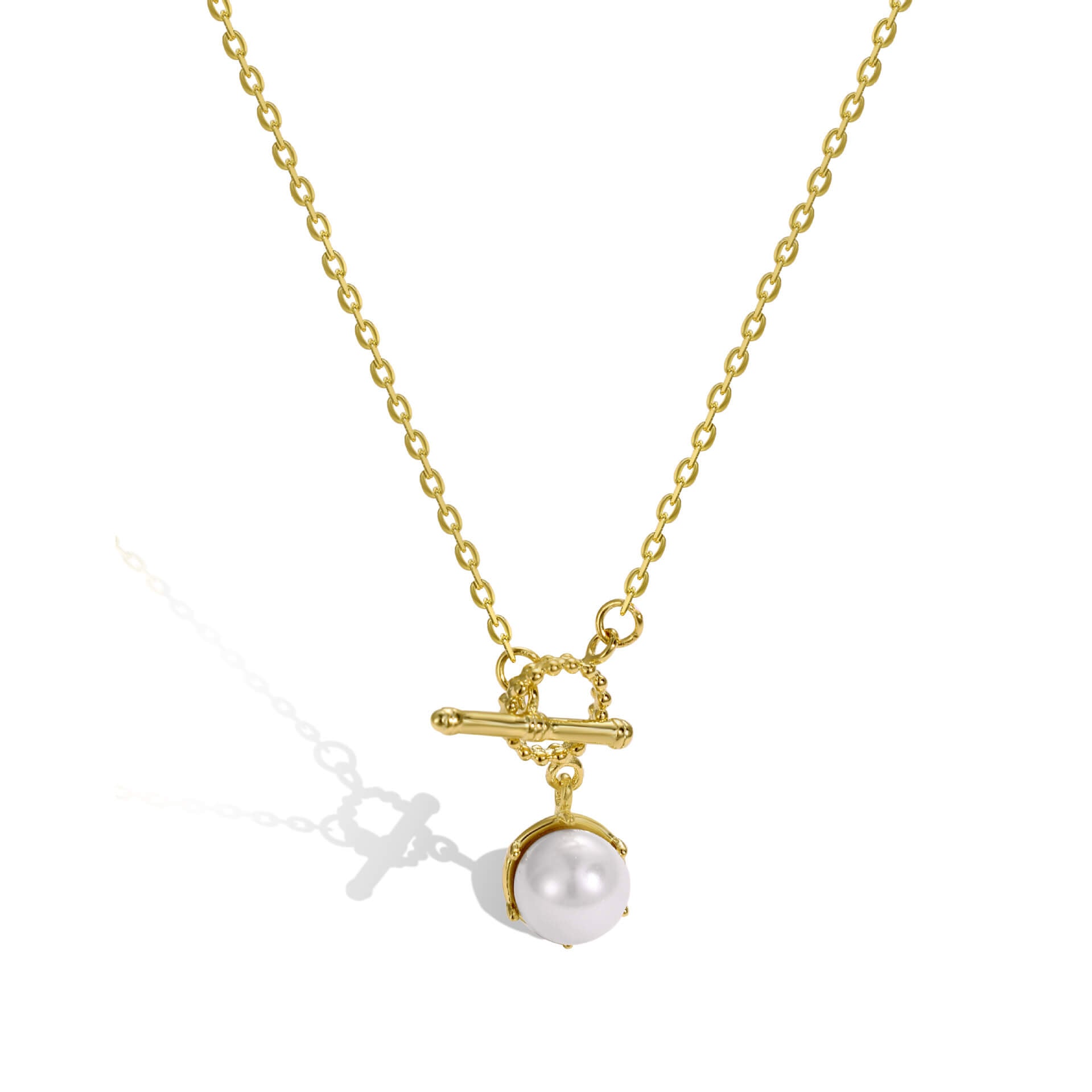 925 Sterling Silver Pearl Pendant Necklace