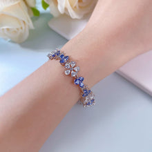 Stunning Pear Cut Blue Stone Bracelet for Women