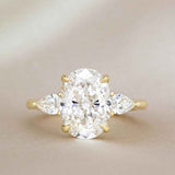 Solarii Moissanite 1.0ct Oval Cut Sterling Silver Engagement Ring