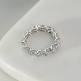 Solarii Round Cut Wedding Ring In 925 Sterling Silver