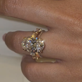 Brilliant Oval Cut 6.0ct Wedding Ring Set In Sterling Silver