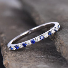Frosted 925 Sterling Silver Round Cut Wedding Ring