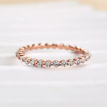 925 Sterling Silver Round Cut Eternity Band